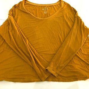 Soft and Sexy American Eagle, Long Slv T Gold